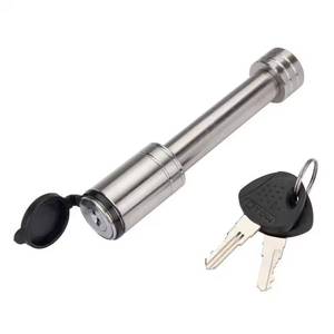 lot 2202 image: 2.75 in. Stainless Barrel Style Receiver Hitch Pin Lock with Sleeve