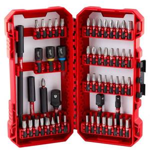 lot 2225 image: Milwaukee SHOCKWAVE Assorted Driver Bit Set Alloy Steel 55 pc
