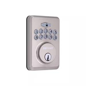 lot 2227 image: Radius Satin Nickel Single Cylinder Keypad Deadbolt