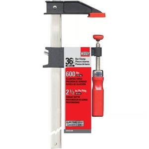 lot 2233 image: Bessey 36 in. X 2-12 in. D Clutch Style Bar Clamp 600 lb