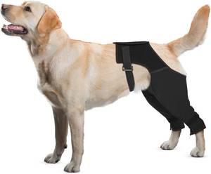 lot 2250 image: Dog Recovery Sleeve Rear Leg with a Back Buckle for Wound Protection and Stop Licking, Recovery Dog Pants for Wound ACL TPLO After Surgery,Cone Alternative Protective Sleeve XL