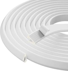 lot 2258 image: V Shape Thin Foam Weather Stripping Door Frame Seal Strip 19.7FT White