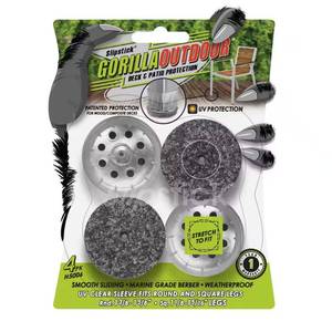 lot 2260 image: Gorilla Outdoor Clear Sleeve Berber Pads 1.5 in.