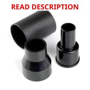 lot 2265 image: 2 Piece Set ac Hose and Accessory Adapters Kit Shop Vac Attachments for RIDGID Wet Dry Vacuums includes a 2-12 in. to 1-78 in. accessory adapter,