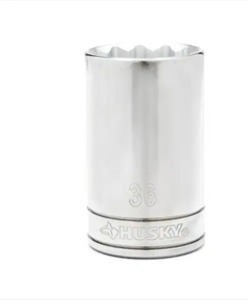 lot 2266 image: Husky 12 Drive 12 Point Deep Metric Socket 36mm