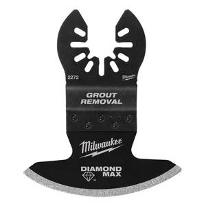 lot 2273 image: Milwaukee 3.88 in. L X 0.5 in. W Diamond Grit Open-Lok Contoured Boot Grout Removal Blade 1 pk
