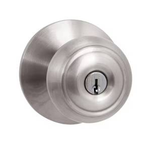 lot 2280 image: Hartford Satin Nickel Keyed Entry Door Knob