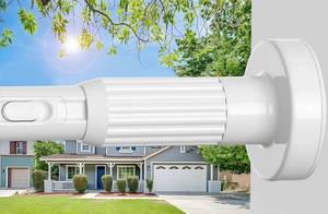 lot 3012 image: Tension Curtain Rod 40-66IN(3.33-5.5Ft) One-Click Fast Extension Rod Easy to Install White Long Outdoor Curtain Rods No Drilling Never Rust for Window or Shower Patio Diameter 1.26 Inches