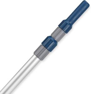 lot 3014 image: Pool Pole, 16FT Telescopic Pool Cleaning Pole, Professional Aluminum Swimming Pool Poles, 1-14 Universal Connector for Skimmer Net, Brush & Vacuum Head