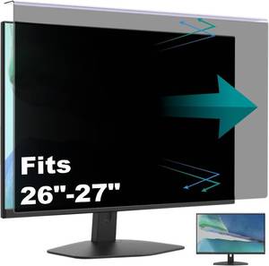 lot 3039 image: Hanging Computer Privacy Screen Protector Shield Compatible for 2627 Inch