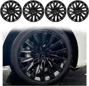 lot 3070 image: $180 18 inch Wheel Covers Compatible with Tesla Model 3 2024-2025 2026 Full-Edge Coverage Hubcaps Compatible with Tesla Model 3 Highland -4 Covers per Package  Rugged ABS Material Baked Enamel