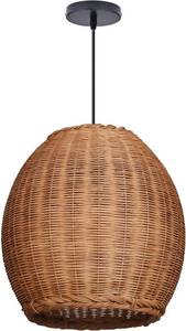 lot 3077 image: $135 Arturesthome 17.7 Rattan Pendant Lighting for Kitchen Island,Boho Chandelier Hanging Light Farmhouse Chandelier for Dining Room Bedroom Foyer Hallway
