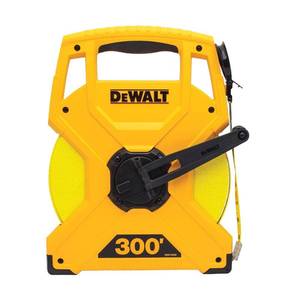 lot 1109 image: DEWALT Tape Cd 300Ft Fiberglass Long (DWHT34049)