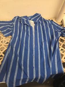 lot 282 image: Medium Blue Button Up - Retail $0