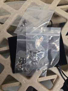 lot 366 image: Black and Silver Eyebrow Bars - Retail $0