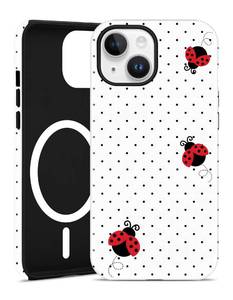 lot 435 image: Jusy Magnetic Polka Dot Case for iPhone 12 Pro Max,Ladybug - Retail $17