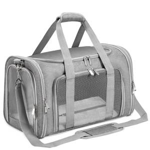 lot 472 image: LEHNI Soft-Sided CatDogPet Carrier, Collapsible Pets Travel Carriers - Retail $33