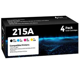 lot 485 image: 215A BLUE INK NOT INCLUDED  Toner Cartridges 3 Pack (with Chip) Compatible for HP 215A Toner - Retail $190