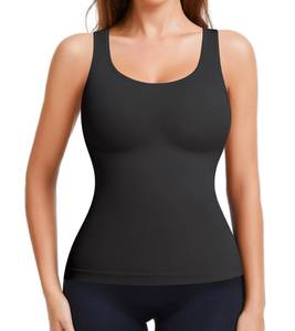 lot 496 image: LIRASDIS Womens Tummy Control Shapewear Tank Top, Seamless Slimming Compression Camisole with Breathable Comfort & No Roll-Up Design M - Retail $15