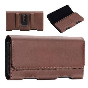 lot 498 image: BECPLT for iPhone 17 Pro Max 161514131211 Plus Holster Case Belt Clip Case Leather Holster Pouch with Card Holder for Galaxy S25 S24S23S22S21 Plus Brown - Retail $14
