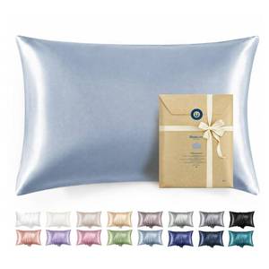 lot 500 image: Bedsure Satin Pillowcase with Zipper, Similar to Silk Pillow Cases 2 Pack - Retail $9
