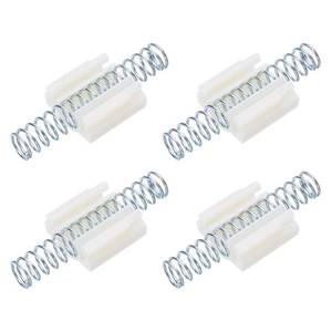 lot 502 image: uxcell 4pcs Bifold Door Hardware, Bi-fold Closet Door Hardware Repair Spring, Silver Tone - Retail $5