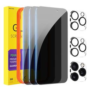 lot 525 image: PEHAEL for iPhone 16 Pro Max Privacy Screen ProtectorCamera Lens Protector - Retail $10