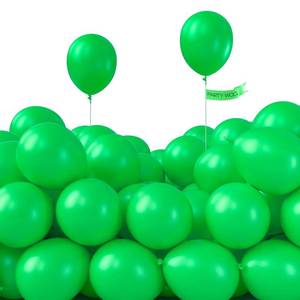 lot 534 image: PartyWoo Green Balloons 50pcs Balloons Green Latex Helium 5 Inch - Retail $7