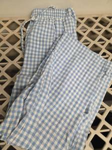 lot 539 image: Large Blue Checkered Pants - Retail $0