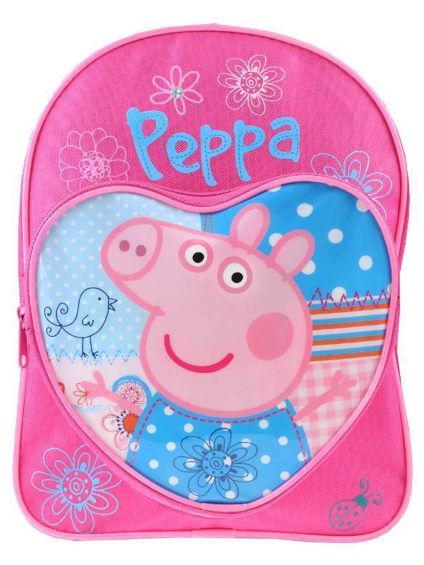 lot 59079 image: Peppa Pig Backpack  Girls Backpacks for School  Cute Bookbag for Kids  Pink - Retail $23
