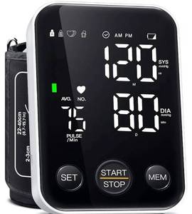 lot 47299 image: Blood Pressure Monitor Upper Arm BP Machine for Home Use - Retail $20
