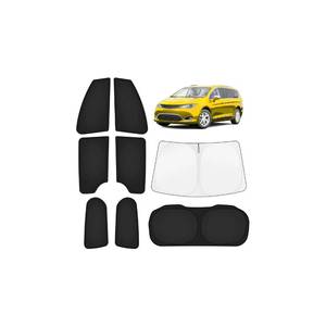 lot 47321 image: KUST Car Window Shades for Chrysler Pacifica 2017-2025 2026 Windshield Sun Shade Side Window Cover UV Block Privacy Protection Pacifica Accessories for Camping Blackout Rear Back Full Set 8PCS - Retail $70