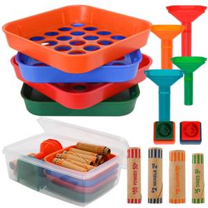 lot 47323 image: ESSENTIAL Coin Sorter Trays & Coin Counter Tubes - Retail $24