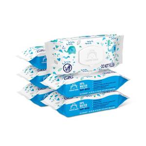 lot 47348 image: Amazon Brand - Mama Bear 99% Water Baby Wipes, Hypoallergenic, Fragrance Free,72 Count (Pack of 6) - Retail $13