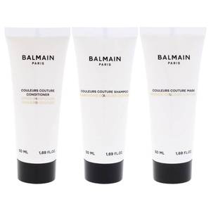 lot 47356 image: Couleurs Couture Travel Set Limited Edition by Balmain Hair Couture for Women - 3 Pc 1.69oz - Shampoo, Conditioner, Mask - Retail $53