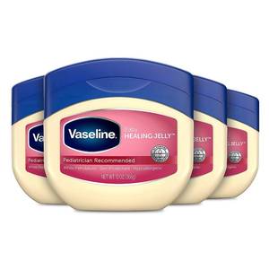 lot 47372 image: Vaseline Baby Petroleum Healing Jelly for Diaper Rash & Dry Skin 13oz 4ct - Retail $24