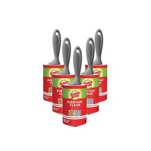 lot 47379 image: Scotch-Brite Everyday Clean Lint Roller, 475 Sheets Total,5 Pack - Retail $21
