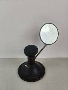 lot 55 image: Vintage Hat Pin Pincushion Holder w Vanity Mirror&nbsp