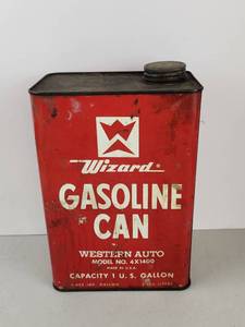 lot 67 image: Vintage Western Auto Wizard Gas Can 1 Gallon