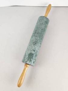 lot 177 image: Vintage Green Marble Rolling Pin