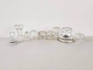 lot 181 image: Vintage Lot of Glass Percolator Pot Tops