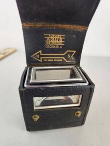 lot 222 image: Surveyors Aqua Instruments Compass Cincinnati Ohio Top Grain Cowhide