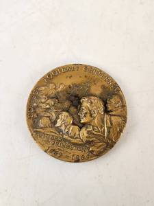 lot 252 image: College Football Centennial Rutgers Princeton 1869-1969 Medal