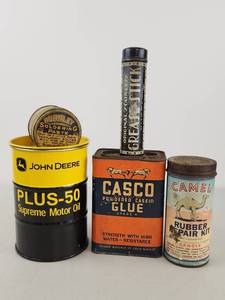 lot 253 image: Lot of Vintage Metal Cans