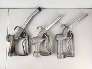 lot 257 image: Lot of 3 Fuel Nozzles Vintage Pump Handles