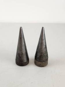 lot 263 image: Pair of Steel Plumb Bob Tips