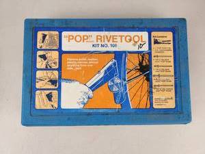 lot 275 image: POP Brand Rivetool Kit No. 106 Model K110 with Rivets