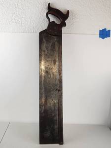 lot 283 image: Disston Hand Saw with Decorative Handle Circa Early 1900s