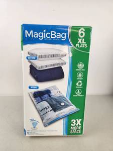 lot 296 image: MagicBag Instant Space 6 XL Flats Vacuum Storage Bags