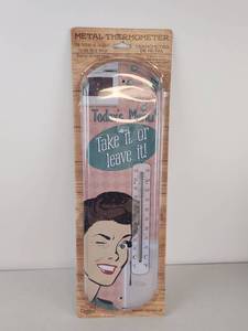 lot 298 image: Retro Metal Thermometer